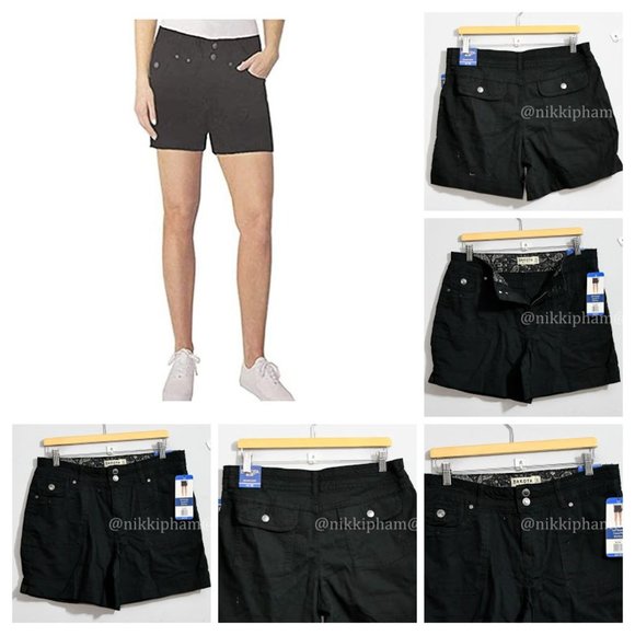 Dakota blue Pants - NWT Dakota Blue Women's Short Mid Rise Pockets Flap with Button. in Black